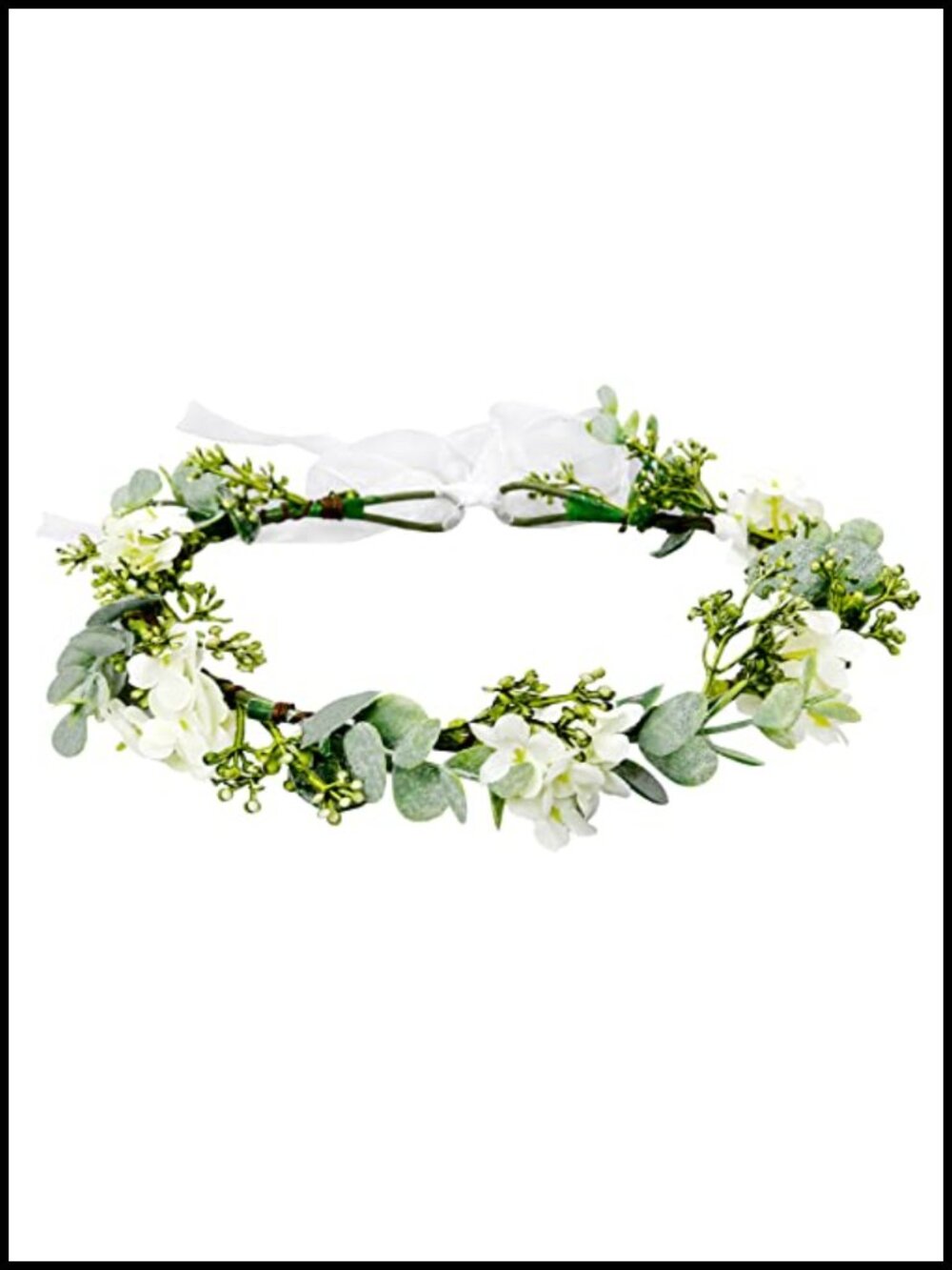 Green Leaf Crown Headband for Women Bridal Party Flower Crown